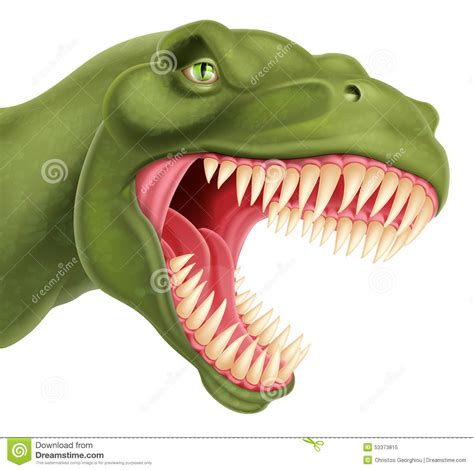 T Rex Dinosaur Head Stock Vector Image 53373815