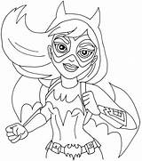Batgirl Coloring Pages Super Printable Hero Choose Board Dc Sheets sketch template