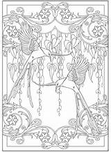 Coloring Pages Adult Dover Creative Nouveau Colouring Sheets Books Book Haven Designs Collection Publications Visit Printable sketch template