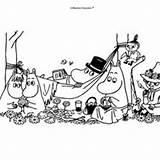 Moomin Coloring Pages Characters Mumins Cartoon Color Jansson Tove Hellokids Happy Kinder Muumit Schlaue Malvorlagen Niedlich Troll Figuren Kunstverein Book sketch template