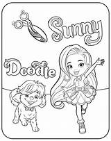 Sunny Coloring Para Colorir Pasta Escolha sketch template