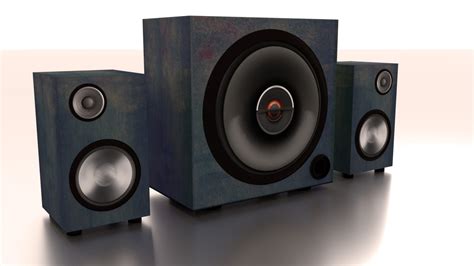 speaker model turbosquid