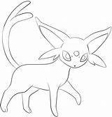 Coloring Pokemon Eevee Pages Evolutions Sylveon sketch template