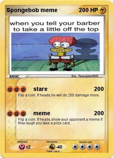 Pokémon Spongebob Meme 6 6 Stare My Pokemon Card
