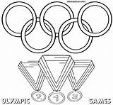 Coloring Olympic Pages Games Colorings Medals Olympiad Print sketch template
