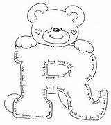 Coloring Bears Alphabet Letras Letters Para Bear Baby sketch template