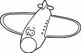 Airplane Coloring Cartoon Comic Pages Drawings Wecoloringpage Clipartmag sketch template