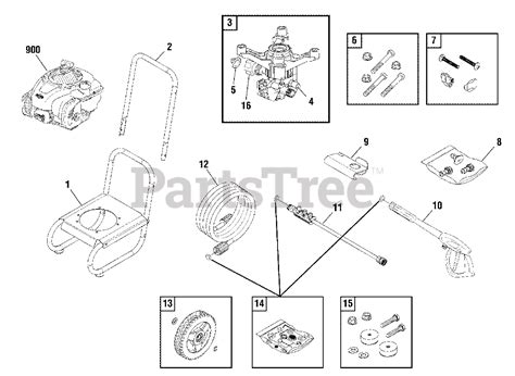 brute   brute  psi pressure washer main unit  parts lookup