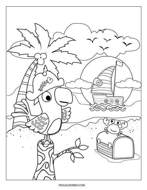printable pirate colouring pages  kids frugal mom eh