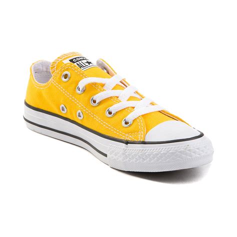 youth converse chuck taylor  star lo sneaker yellow