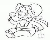 Baby Coloring Pages Playing Toys sketch template