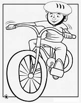 Bike Coloring Riding Boy Print Pages Encourage Ride Learn Kids sketch template