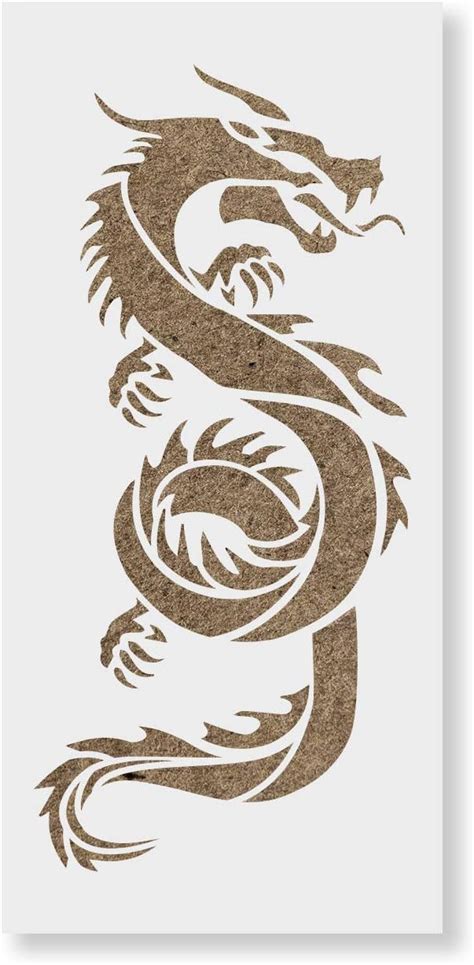 buy chinese dragon stencil reusable stencils  painting mylar