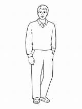 Father Drawing Standing Getdrawings sketch template