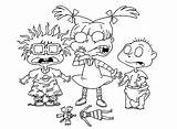 Rugrats Coloring Pages Cartoon Printable Color Kids Book Sheets Print Angelica Character Colouring Characters Drawing Cartoons Sheet Pickles Nick Jr sketch template