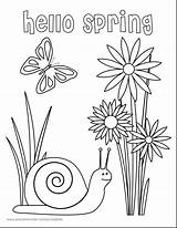 Coloring Sunshine Printable Pages Getcolorings Spring sketch template