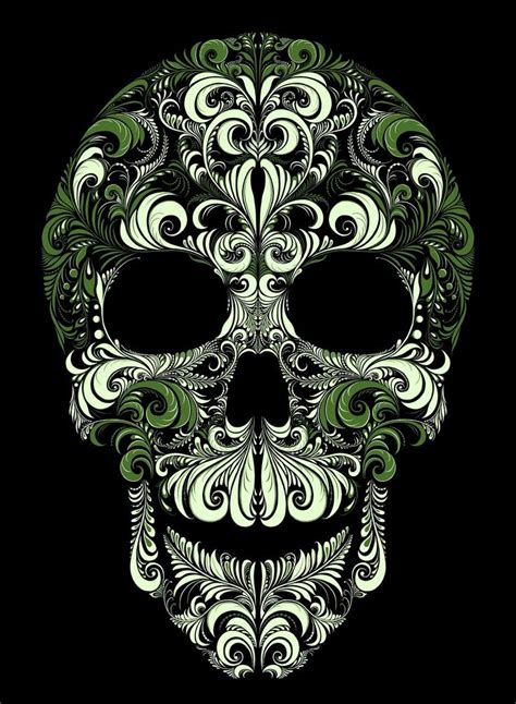 images  skull art  pinterest