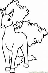 Pokemon Coloring Rapidash Go Pages Getcolorings Printable sketch template