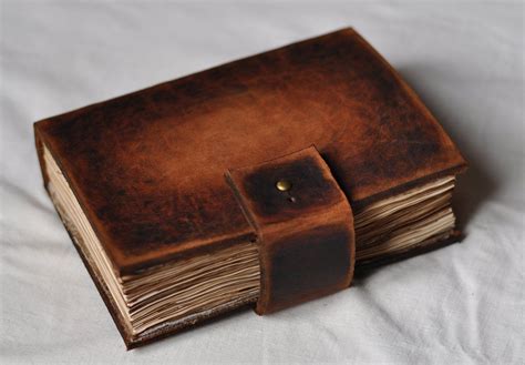 leather notebook vintage notebook handmade journal brown etsy