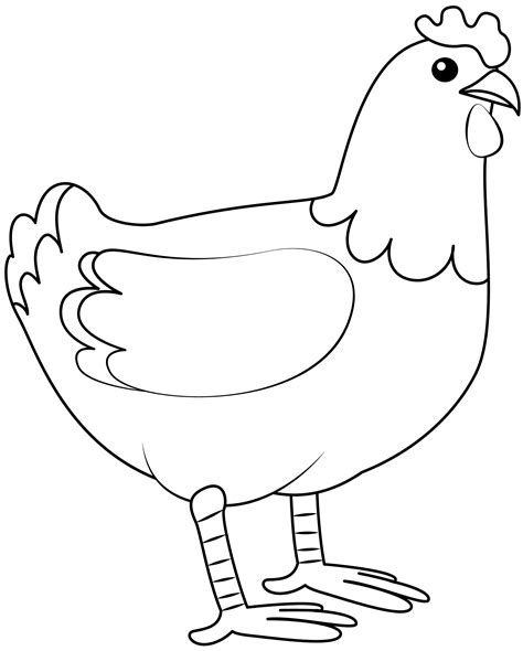 chicken printable template  printable papercraft templates