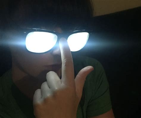 glowing comic anime character glasses 4 steps with pictures