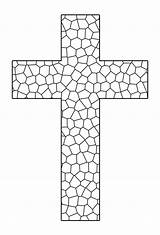 Coloring Pages Printable Cross Crosses sketch template
