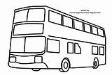 Mewarnai Bus Kartun Transportasi Kendaraan Alat Salam Yan Busmania Februari Menggambar sketch template