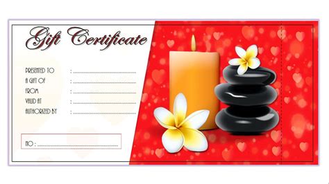 downloadable spa gift certificate template