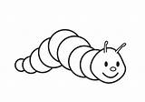 Caterpillar Cocoon sketch template