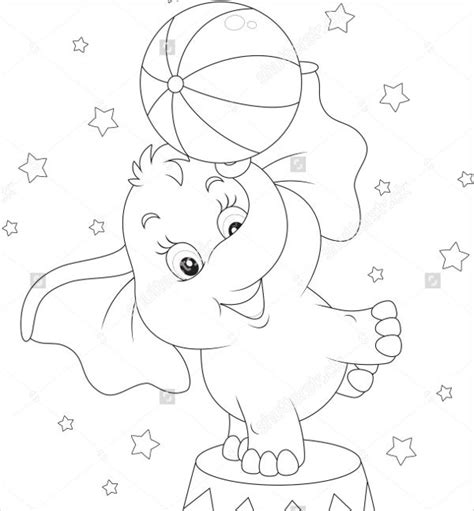 elephant coloring pages  sample  format