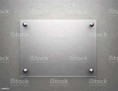 blank frosted glass stock photo  image  award plaque