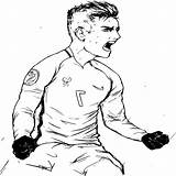 Griezmann Antoine Coloriage Imprimer Benjaminpech sketch template