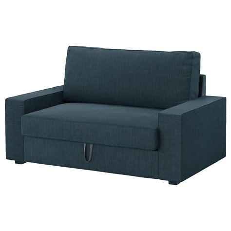 vilasund  seat sofa bed hillared dark blue ikea