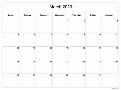 march  calendar  printable calendar march  calendar