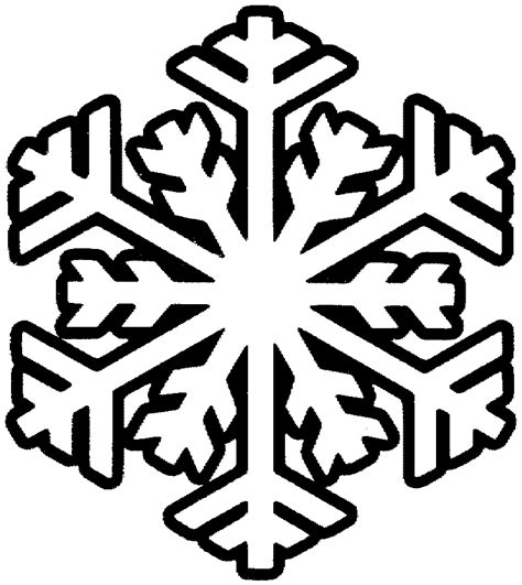 snowflake template clipart