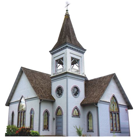 church  steeple cardboard cutout