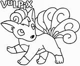 Coloring Pokemon Pages Vulpix Printable Google Pikachu Color Search Sheets Getdrawings Eevee Getcolorings sketch template
