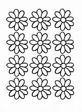 Daisy Flower Outline Coloring Flowers Printable Pages Color Girl Scout Printables Colouring Sheets Kids Clipart Cliparts Small Daisies Template Outlines sketch template