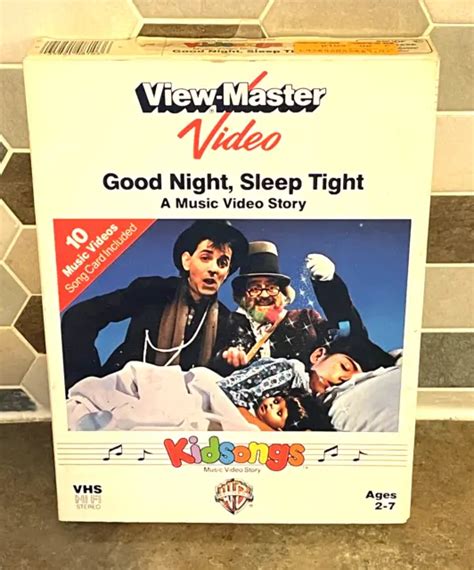 sealed kidsongs good night sleep tight vhs video cassette brand