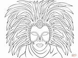 Coloring Mask African Carnival Pages Color Printable Getcolorings sketch template