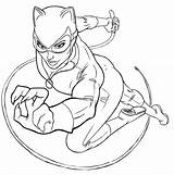 Catwoman Coloring Pages Ivy Visiter Superhero Kids Poison sketch template