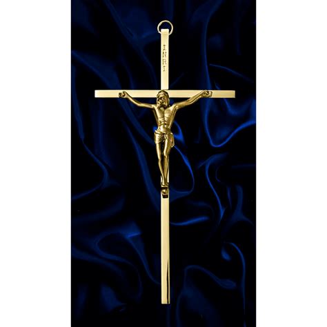solid brass crucifix wall cross  gift box jadoherty
