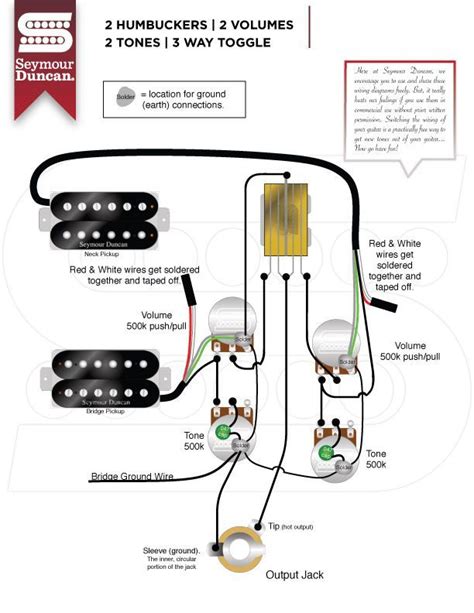 les paul wiring diagram humbuckers