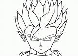 Coloring Dragon Ball Pages Super Saiyan Clipart Trunks Library Printable Line sketch template