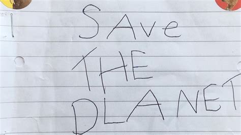 the earth is getting sadder 6 year old creates 11 page save the