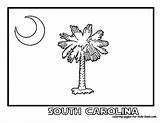 Carolina South Flag Coloring Study Sc Pages Kids Unit Boys sketch template
