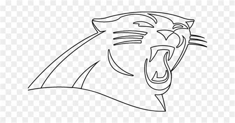 drawn panther panthers logo carolina panthers logo coloring pages hd