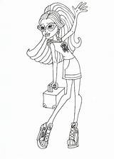 Coloring Monster High Ghoulia Yelps Scaris Pages Printable Sheets Sheet Printables Visit sketch template