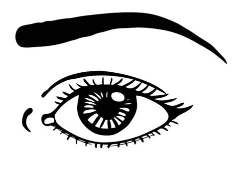 pin  eyes coloring pages