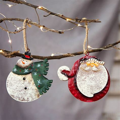 decorazioni  natale  gesso addobbi da appendere filo  lucine composizioni natalizie